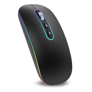 cimetech Dual Mode (BT 5.1+2.4G) Wireless Mouse with LED Lights, Silent Portable...