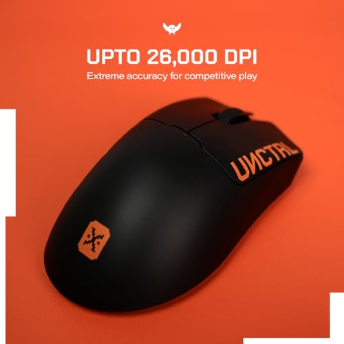 UNCTRL Rage Wireless Gaming Mouse + Dock with PixArt 3395 Sensor/26000 DPI/650 IPS/50G Acceleration/1000Hz Polling Rate/62g Lightweight/Huano Switches/Magnetic RGB Charging Dock/100Hr Battery - Image 5