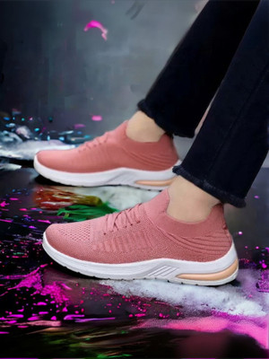 Fabbmate Fabbmate Trendy Sports Shoes for Women's Running,Walking with Memory Foam Running Shoes For Women(Pink , 6) - Image 3