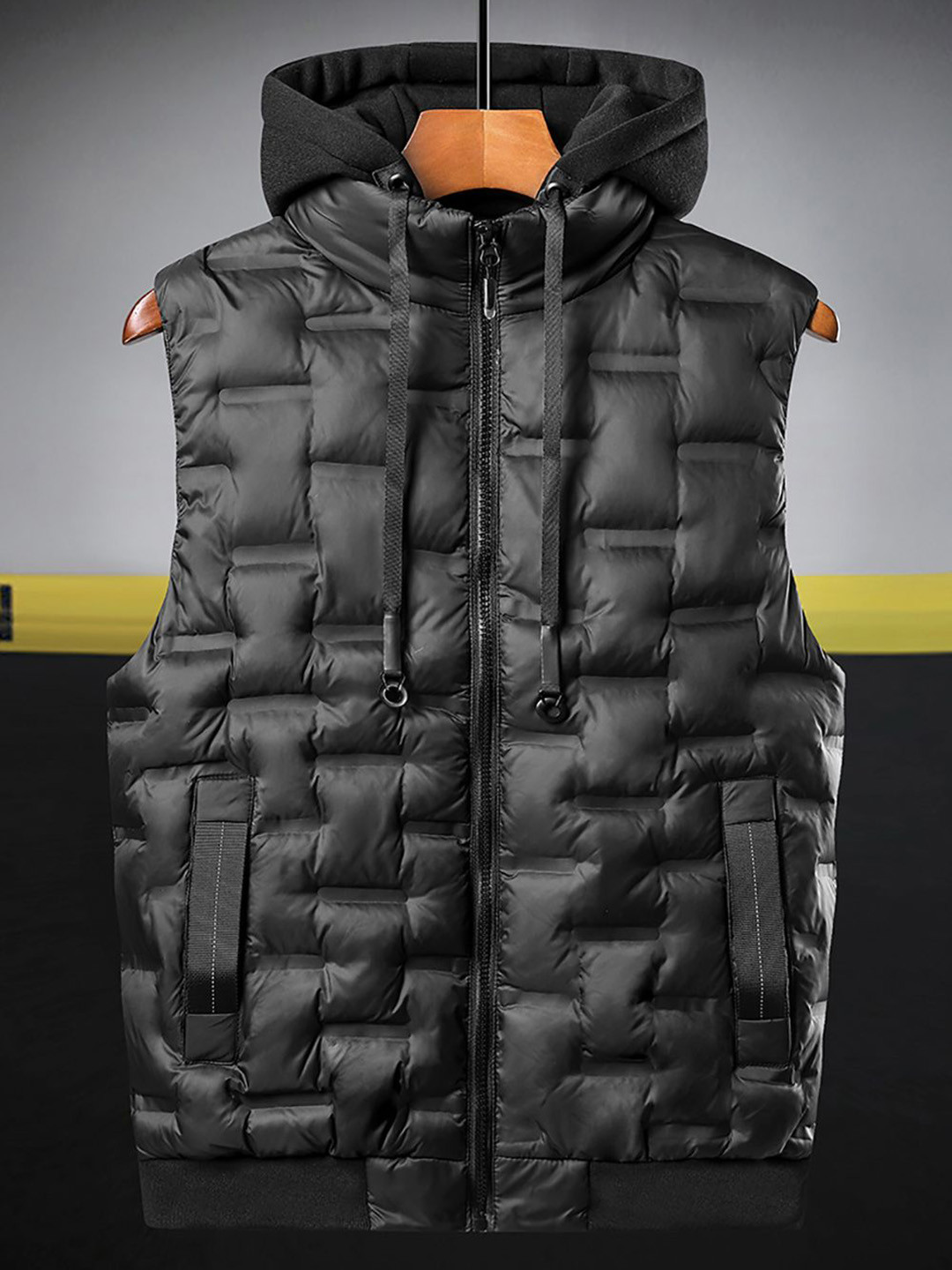 StyleCast x Revolte Hooded Gilet Casual Jacket