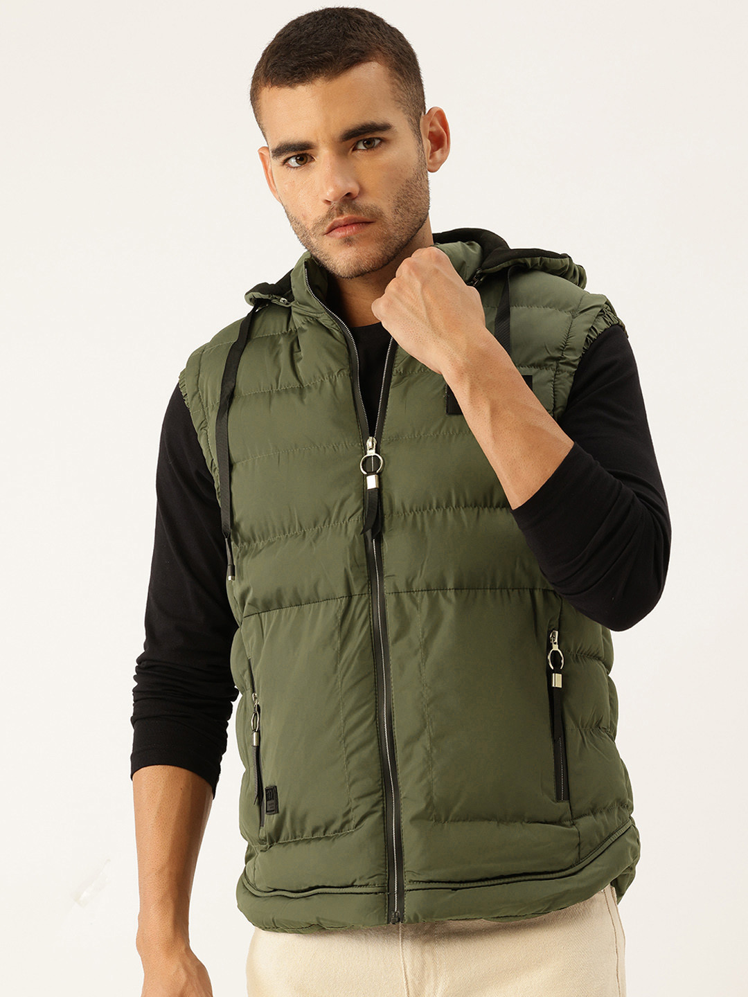 StyleCast x Revolte Men Hooded Gilet Puffer Jacket