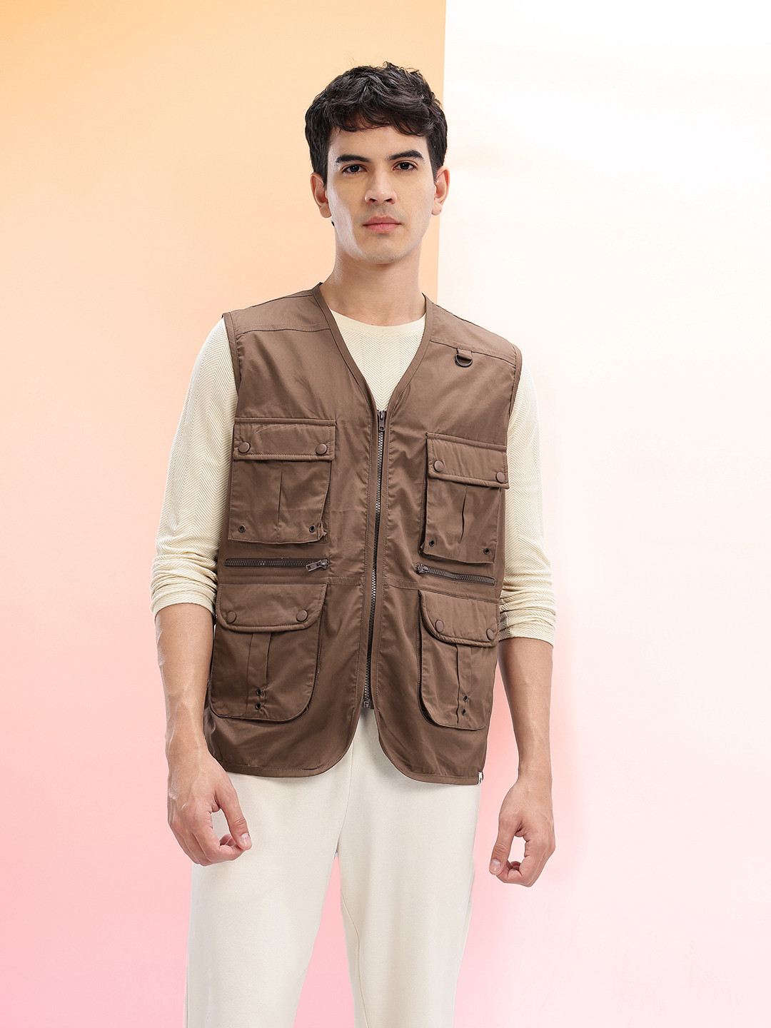 HRX by Hrithik Roshan Pure Cotton Utility Lifestyle Jacket - Image 3