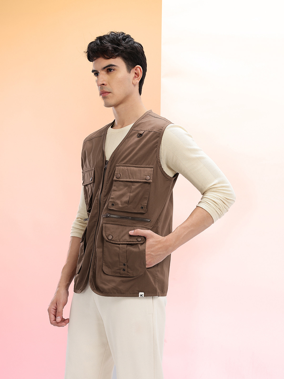 HRX by Hrithik Roshan Pure Cotton Utility Lifestyle Jacket - Image 4