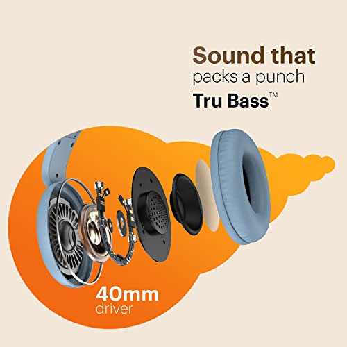 Noise Two Wireless On Ear Headphones with 50 Hours Playtime, Low Latency(up to 45ms), 4 Play Modes, Dual Pairing, BT v5.3 (Serene Blue) - Image 7