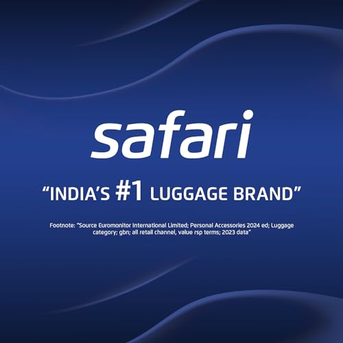 Safari 3Pc Polycarbonate Persia Set-55+65+77 Cms Small, Medium & Large Size (Cabin & Check-in) 8 Wheels Luggage/Speed_Wheel Suitcase/Trolleys (Pearl Blue) - Image 2