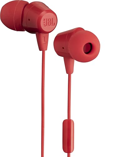 JBL C50HI, Wired in Ear Headphones with Mic, One Button Multi-Function Remote, Lightweight & Comfortable fit (Red) - Image 6