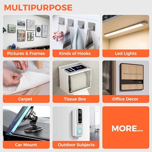 Multipurpose Double Sided Tape Heavy Duty - Adhesive Silicone Tape, Heat Resistant, Multi-Functional, Removable, Washable, Reusable Anti-Slip Gel Nano Grip Tape- 3 Meter - Image 4