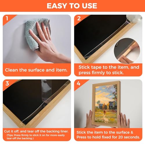 Multipurpose Double Sided Tape Heavy Duty - Adhesive Silicone Tape, Heat Resistant, Multi-Functional, Removable, Washable, Reusable Anti-Slip Gel Nano Grip Tape- 3 Meter - Image 6