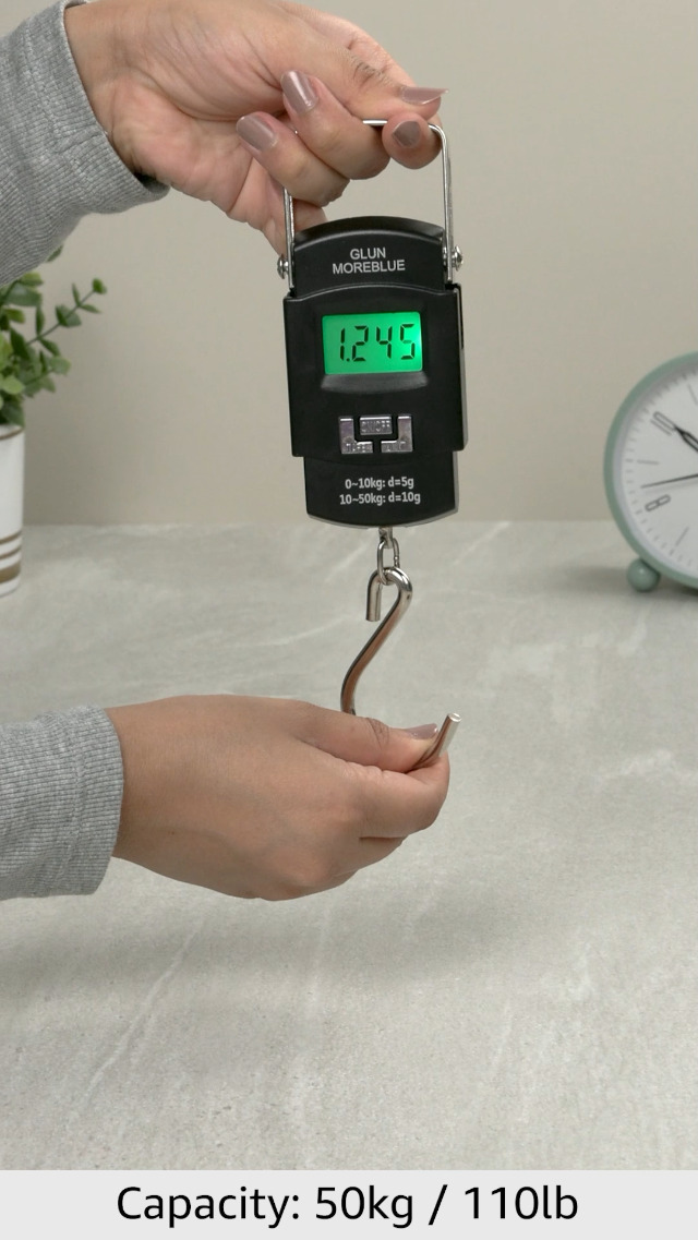 GLUN® Electronic Portable Digital LED Screen Luggage Weighing Scale, 50 kg/110 Lb For Multi-Purpose Use. - Image 2