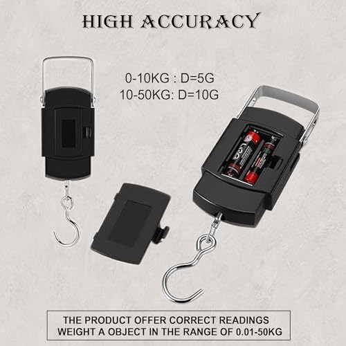 GLUN® Electronic Portable Digital LED Screen Luggage Weighing Scale, 50 kg/110 Lb For Multi-Purpose Use. - Image 6