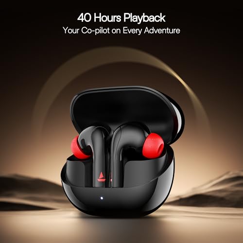 Boat Airdopes 131 Pro Buds, 40H Battery, in-Ear Detection, 4 Mics with ENx, Signature Sound, Beast Mode, ASAP Charge, Bluetooth Earbuds, TWS Ear Buds Wireless Earphones with mic (Active Black) - Image 4