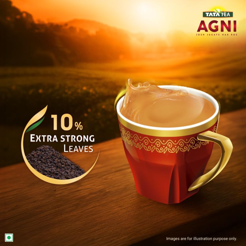 Tata Tea Agni 1kg, Strong Chai With 10% Extra Strong Leaves, Black Tea - Image 3