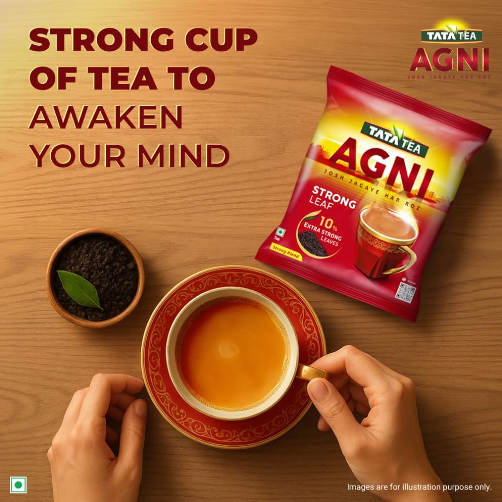 Tata Tea Agni 1kg, Strong Chai With 10% Extra Strong Leaves, Black Tea - Image 5