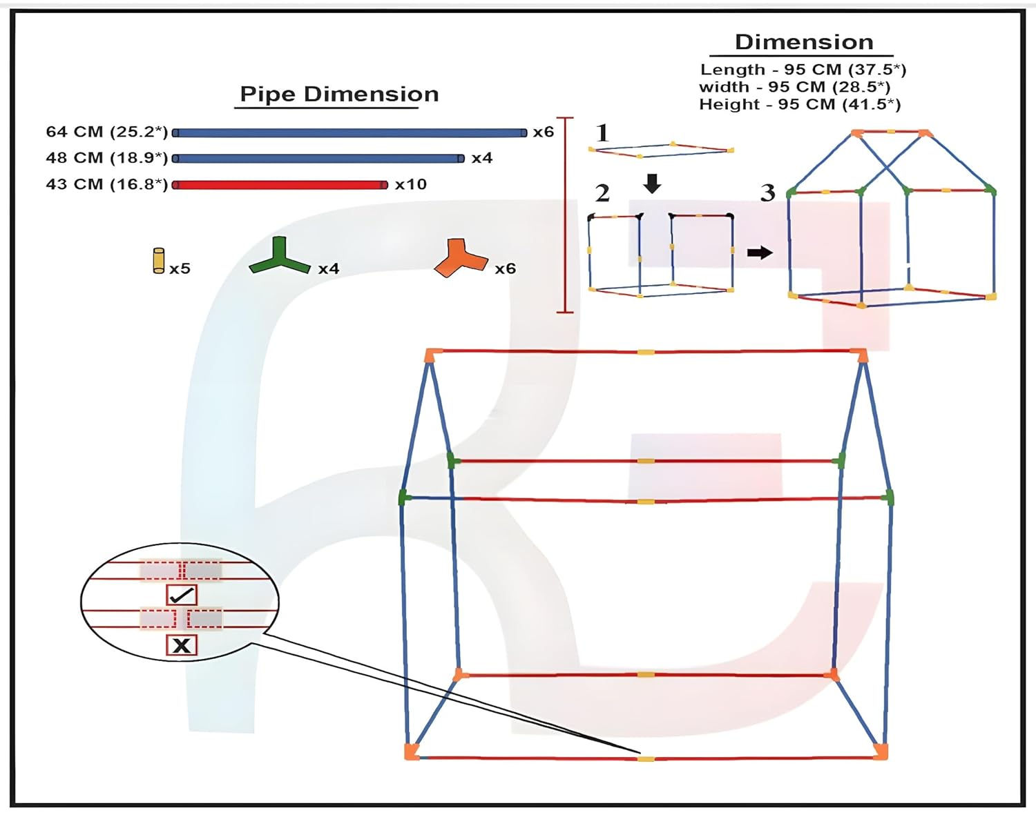Lalakiya'S Colorfull and Extremely Light Weight Indoor and Outdoor Kids Play Tent House for 10 Year Old Girls and Boys Childrens (Candy House) - Image 5
