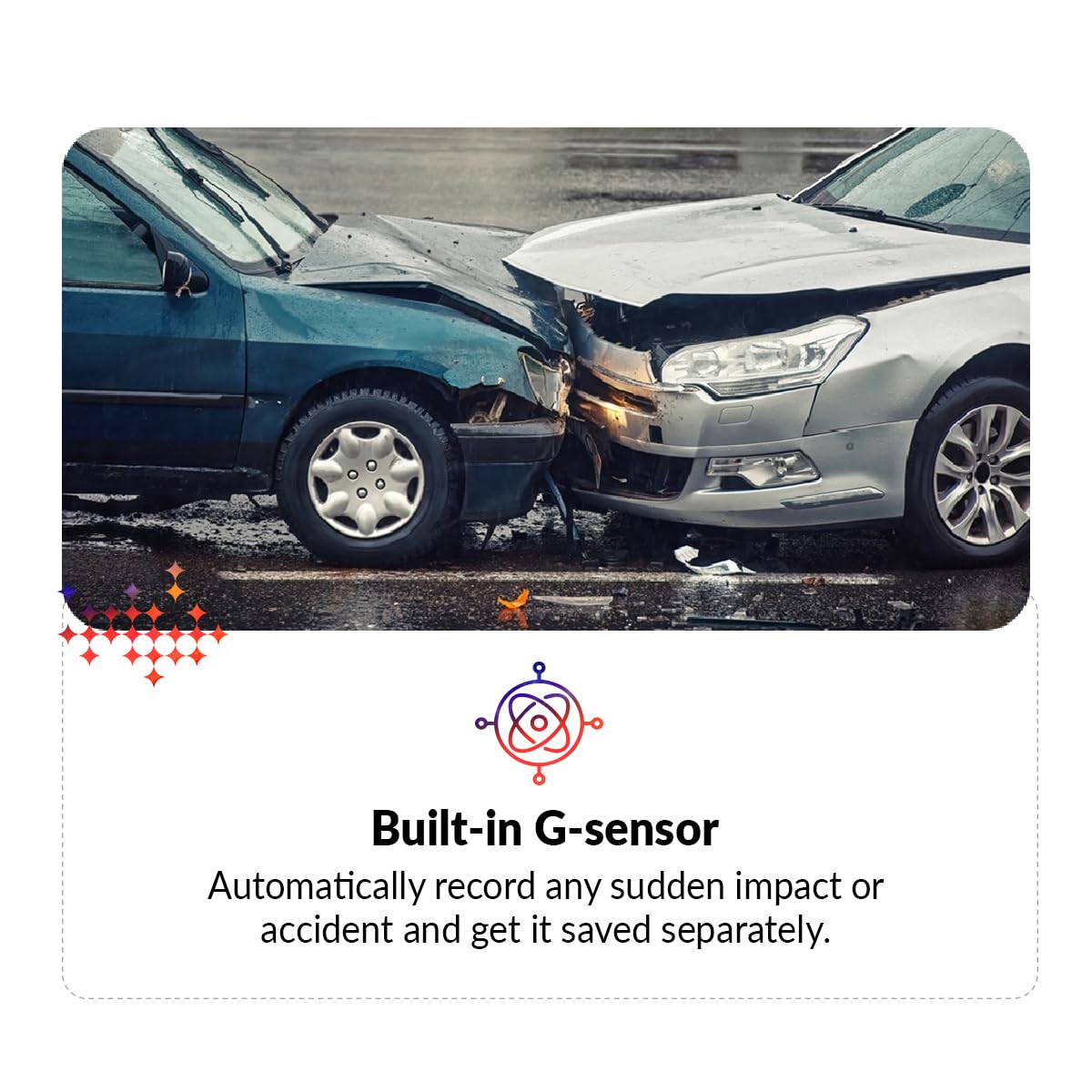 CP PLUS CarKam Car Dashcam with 1080p Full Hd Resolution | Wide View Angle | Supports G Sensor | Supports Night Vision| Suitable for Large Cars & SUVs | CP-AD-H2B-W - Image 5