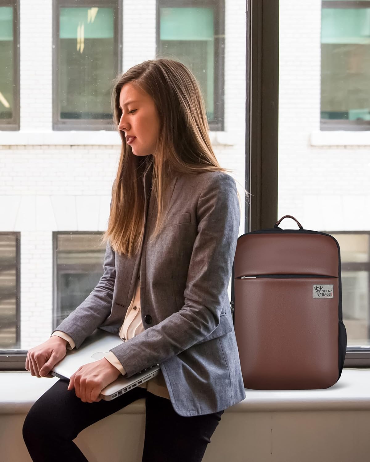 Travel Laptop Backpack for Women's & Men|Carry On Bag, College & School Students Bookbag With Raincover (Medium Size) - Image 7