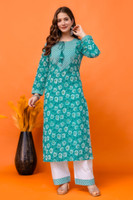 Tibra Attire Women Kurti Pant Dupatta Set - Image 3