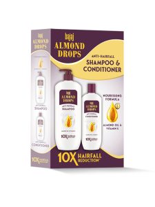 BAJAJ CONSUMER CARE Almond Drops Anti-Hairfall Combo - Shampoo 340ml & Conditioner 175ml