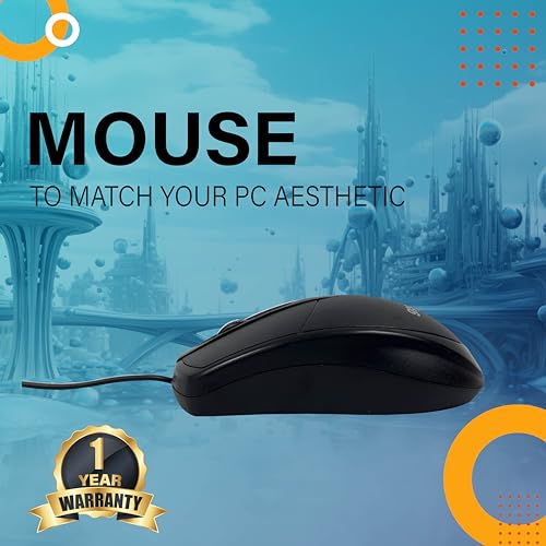 GEONIX Wired USB Mouse for Windows PC Desktop, Laptop, Notebook, Mac, computerand Chromebook, for Righty or Lefty Use, Black Colour, 1 Year Warranty. - Image 5