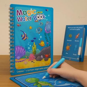 Graphene Magic Water Coloring Book, Educational Fun & Bonding Time for Kids, Reusable, Mess-Free Art with Quick Dry Technology, Promote Fine Motor & Drawing Skills, Ideal Travel (Toy Pack of 1)