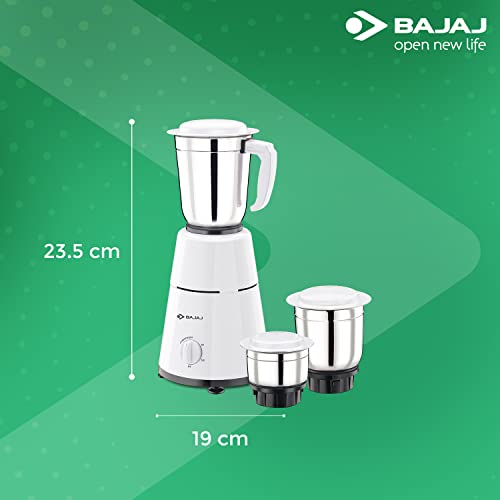 Bajaj 500 Watt GX-1 Mixer Grinder with 3 Jars- white - Image 7
