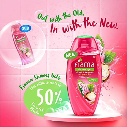 Fiama Body Wash Shower Gel Patchouli & Macadamia, 250ml, Body Wash for Women & Men with Skin Conditioners For Soft, Glowing Skin, Suitable for All Skin Types - Image 4