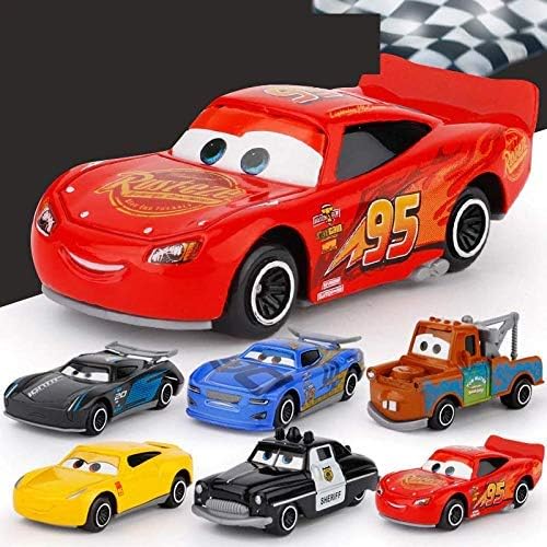 Goyal's Metal Die Cast Car Set Free Wheel High Speed Unbreakable for Kids - Pack of 6, Small Racing Cars for Exciting Playtime Adventures (Set of 6 Pcs) - Image 2