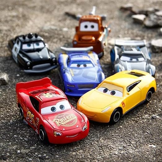 Goyal's Metal Die Cast Car Set Free Wheel High Speed Unbreakable for Kids - Pack of 6, Small Racing Cars for Exciting Playtime Adventures (Set of 6 Pcs) - Image 3