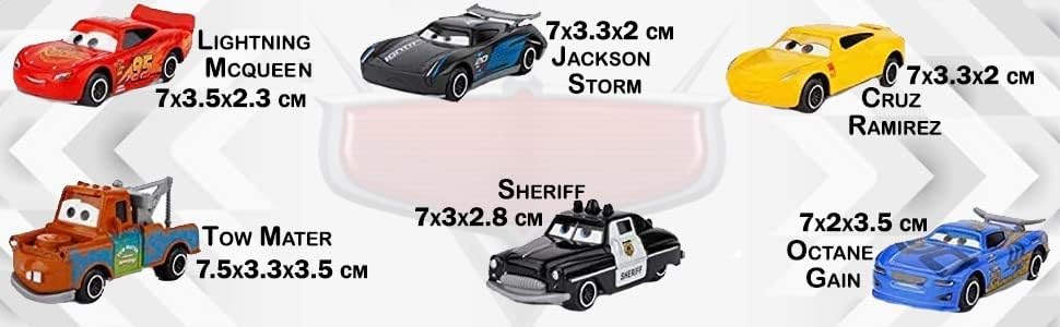 Goyal's Metal Die Cast Car Set Free Wheel High Speed Unbreakable for Kids - Pack of 6, Small Racing Cars for Exciting Playtime Adventures (Set of 6 Pcs) - Image 4