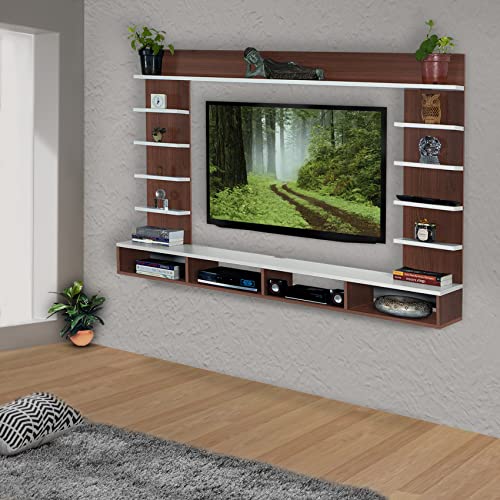 DELITE KOM Flex Engineered Wood TV Entertainment Unit (Finish Color - Acacia Dark_White, DIY(Do-It-Yourself) (30x156x110.5)