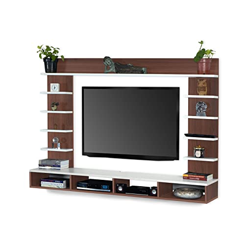 DELITE KOM Flex Engineered Wood TV Entertainment Unit (Finish Color - Acacia Dark_White, DIY(Do-It-Yourself) (30x156x110.5) - Image 4