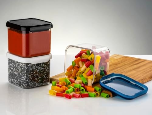 Nexium Plastic Kitchen Container Set with Airtight Lids for Storage | Masala Box Set of 6 500ml - Image 3