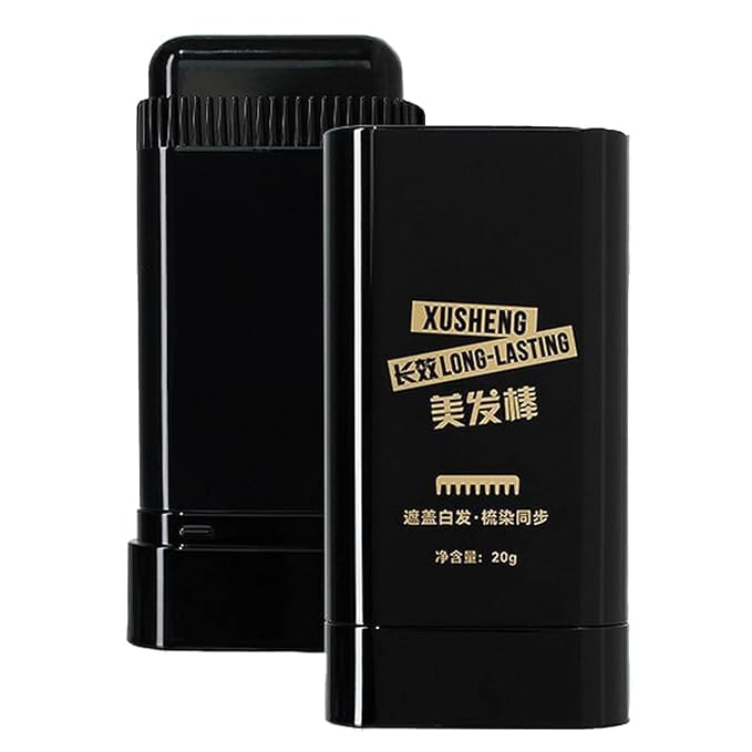 Waterproof Hair Color Comb Stick for Instant Gray Coverage – Black Root Touch-Up for Men & Women, Sweat-Proof Formula, Natural-Looking Finish, Easy Comb Applicator, Gray Hair Concealer