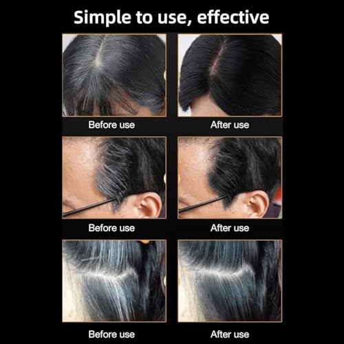 Waterproof Hair Color Comb Stick for Instant Gray Coverage – Black Root Touch-Up for Men & Women, Sweat-Proof Formula, Natural-Looking Finish, Easy Comb Applicator, Gray Hair Concealer - Image 6