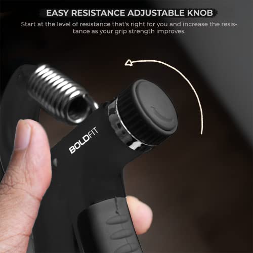 Boldfit Hand Gripper for Men & Women Hand Grip Strengthener for Forearm, Wrist & Finger Workout Fitness Equipment for Home & Gym Training - Image 7