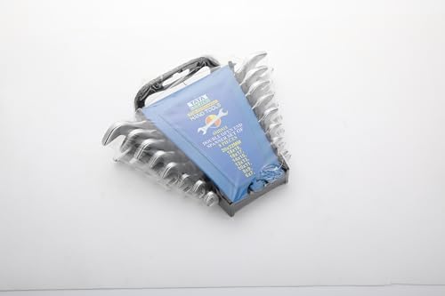 AGRICO Tata Double Open End Spanner Set | Chrome Vanadium Steel | Professional Wrench Set for Mechanics, Fitting & Home Use | 6x7-20x22 mm Spanners | SMD515 (Silver Matt, Set of 8) - Image 4