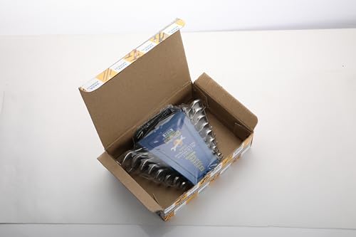 AGRICO Tata Double Open End Spanner Set | Chrome Vanadium Steel | Professional Wrench Set for Mechanics, Fitting & Home Use | 6x7-20x22 mm Spanners | SMD515 (Silver Matt, Set of 8) - Image 5