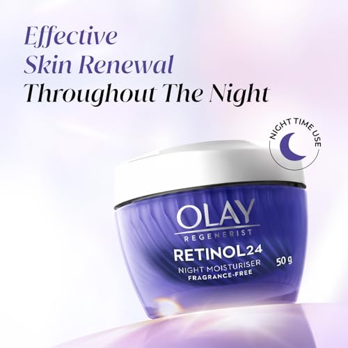 Olay Regenerist Retinol 24 Night Cream l Renews and Resurfaces Skin Overnight l No Redness or Irritation | Fragrance Free l Normal, Oily, Dry and Combination Skin l 50g - Image 7