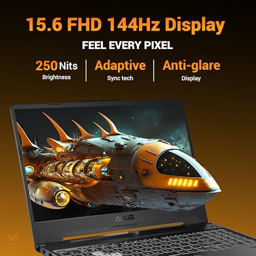 ASUS TUF A15 (2025), AMD Ryzen 7 7445HS, Gaming Laptop(RTX 3050,75W TGP,16GB DDR5(Upgradeable Upto 64GB )512GB SSD,FHD,15.6",144Hz,RGB Keyboard,48Whrs,Windows 11,Graphite Black,2.3 Kg) FA506NCG-HN199W - Image 4