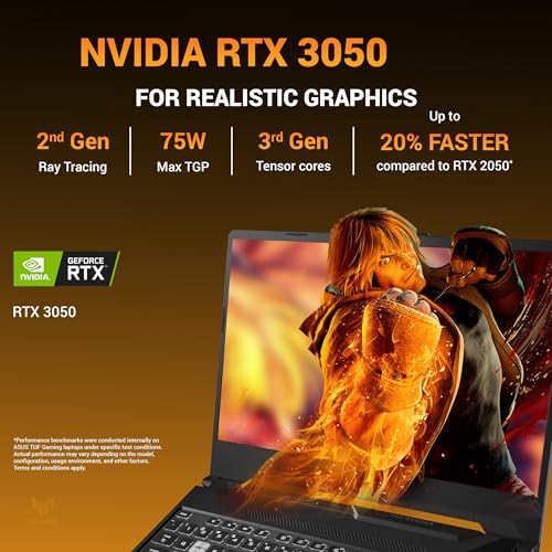 ASUS TUF A15 (2025), AMD Ryzen 7 7445HS, Gaming Laptop(RTX 3050,75W TGP,16GB DDR5(Upgradeable Upto 64GB )512GB SSD,FHD,15.6",144Hz,RGB Keyboard,48Whrs,Windows 11,Graphite Black,2.3 Kg) FA506NCG-HN199W - Image 5