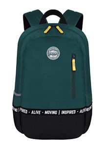Gear Bomber Eco Statement 22L Medium Water Resistant School Bag/College Bag/Standard 4 Compartment Backpack For Men/Women -Bottlegreen