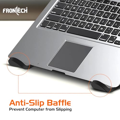 FRONTECH Laptop Stand Featuring Portable Foldable Design, Anti-Slip Silicone Rubber Pads, Supports Maximum of 5kgs Weight, 6 Adjustable Levels.(CP-0010) - Image 7
