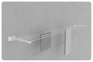 Stainless Steel Foldable Cloth Dryer Stand with Tier | Cloth Stand for Drying | Steel Dress Hanging Rack for Balcony| Blue | 1 - Layer All in