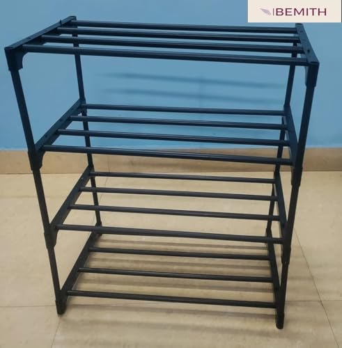 YouCopia 4 Tier Book Self Portable Book Shelf, Kids Books Racks for Home Plastic, Bookshelf for Home, Book Shelves, Stand, Organizer, Book Rack for Study Room/Library/Bedroom New (Black) - Image 3