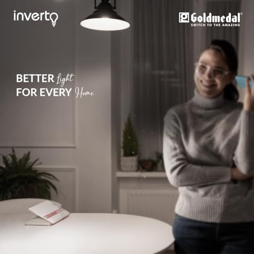 Goldmedal Inverto 12W B22 Emergency Rechargeable LED Bulb |Inverter Bulb for Home & Shops | Upto 4 Hour Back Up | Ideal for Power cuts | Energy Efficient |Cool Daylight(6500K) - Image 6
