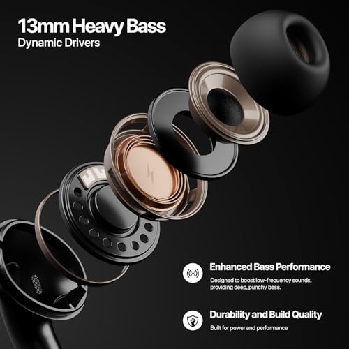 Fire-Boltt Aero TWS Earbuds Custom EQ, Wireless Bluetooth 5.4, Music & App Support, 50H Playtime, Fast Charging Case, 50ms Low Latency for Gaming, Touch Controls, IPX4 Waterproof, Clear Calls - Black - Image 5