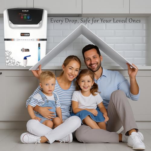 Aqua RO Mclord Premium Series with R.O+UV+Copper with Zinc+Taste and Tds controller system. 12 liter Storage Tank suitable for Home and Office. (AI AQUA White) - Image 3