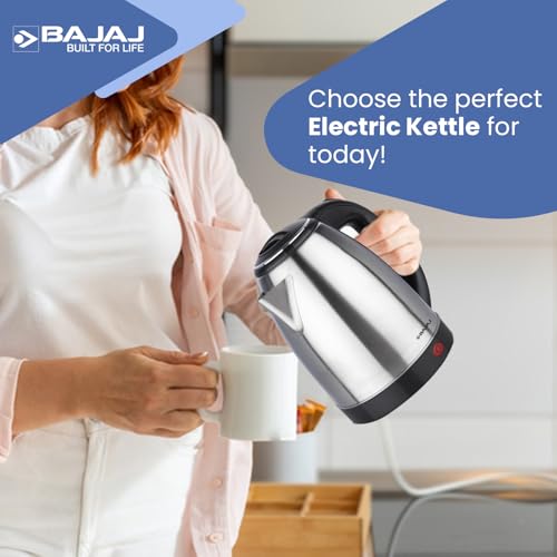 Bajaj KTX 1.8 Litre DLX Electric Kettle | 1350 Watts Kettle with Stainless Steel Body | Cordless Operation | Auto Shut-off Mechanism | 2-Yr Warranty 【Black】 - Image 6