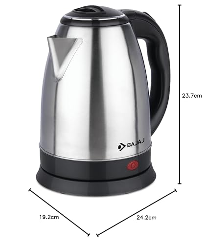 Bajaj KTX 1.8 Litre DLX Electric Kettle | 1350 Watts Kettle with Stainless Steel Body | Cordless Operation | Auto Shut-off Mechanism | 2-Yr Warranty 【Black】 - Image 7