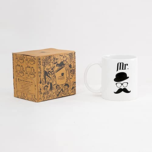 Clay Craft CC MM1 Swiss REZ15 Microwave Safe Coffee Mug for Gift to Couples Wife Husband Boyfriend Girfriend 300ml, Mr - Image 4